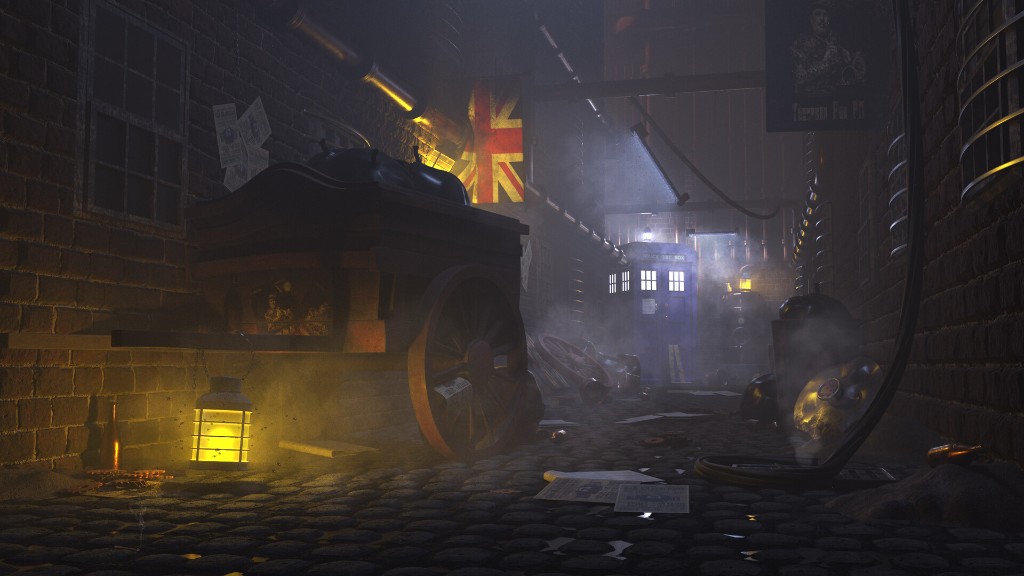 Steampunk Alleyway